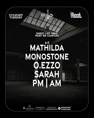 TUESDAY PARTY 13 MAY